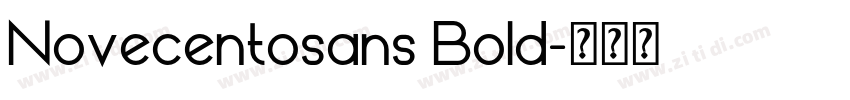 Novecentosans Bold字体转换